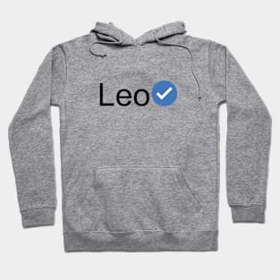 Verified Leo (Black Text) Hoodie